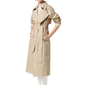 Ever New Cotton Trench Coat - Beige - Size 4